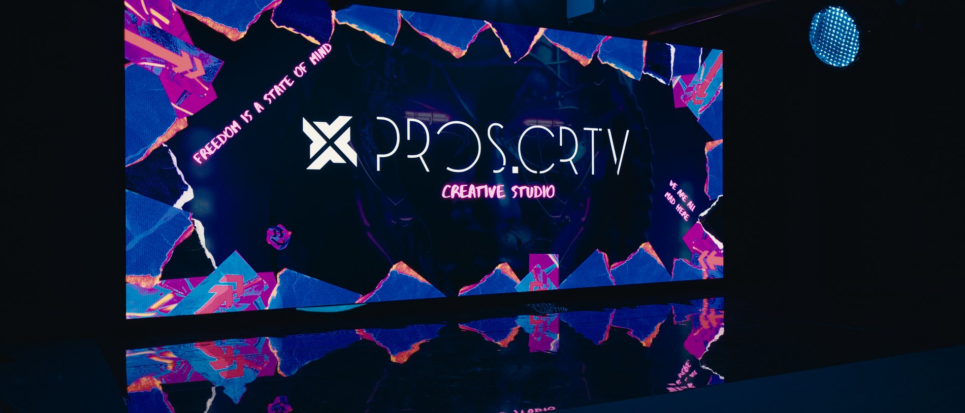PROS.CRTV 4K LED wall and mirror floor, Dubai Media City
